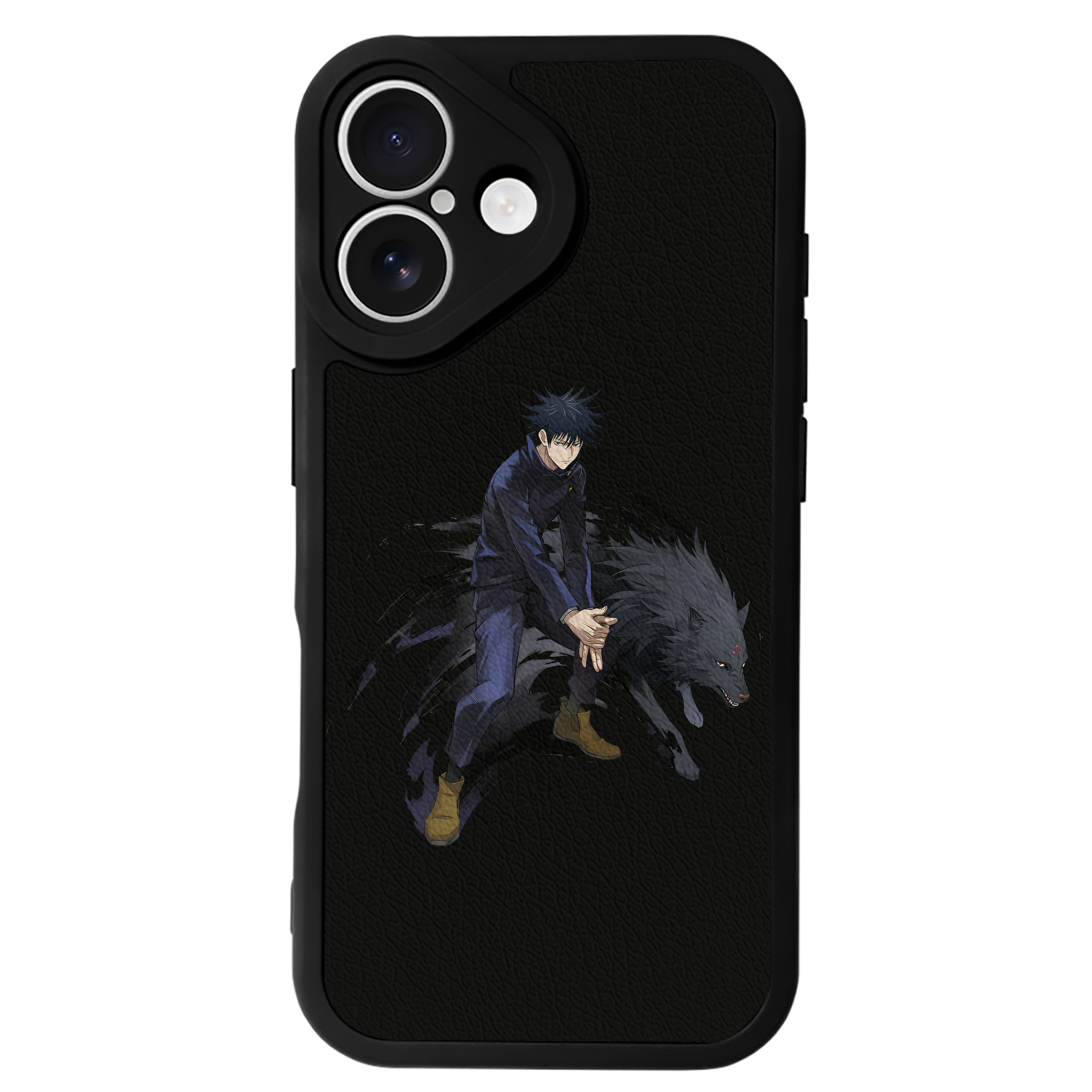 （画像用） 呪術廻戦 Jujutsu Kaisen 【iPhone 16シリーズ対応】シリコンスマホケース（レザー調） 材質：シリコン